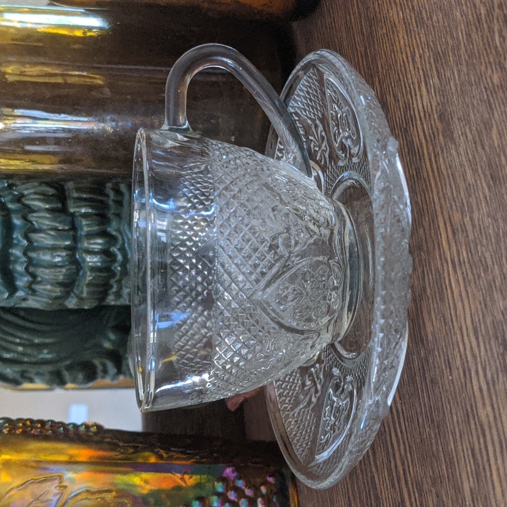 Vintage Glass | Cup and Saucer | KIG International
